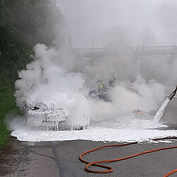 Perlach: Fahrzeugbrand