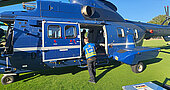 ATF-Vorauskommando am Helikopter der Bundespolizei, Quelle: ATF-Standort München